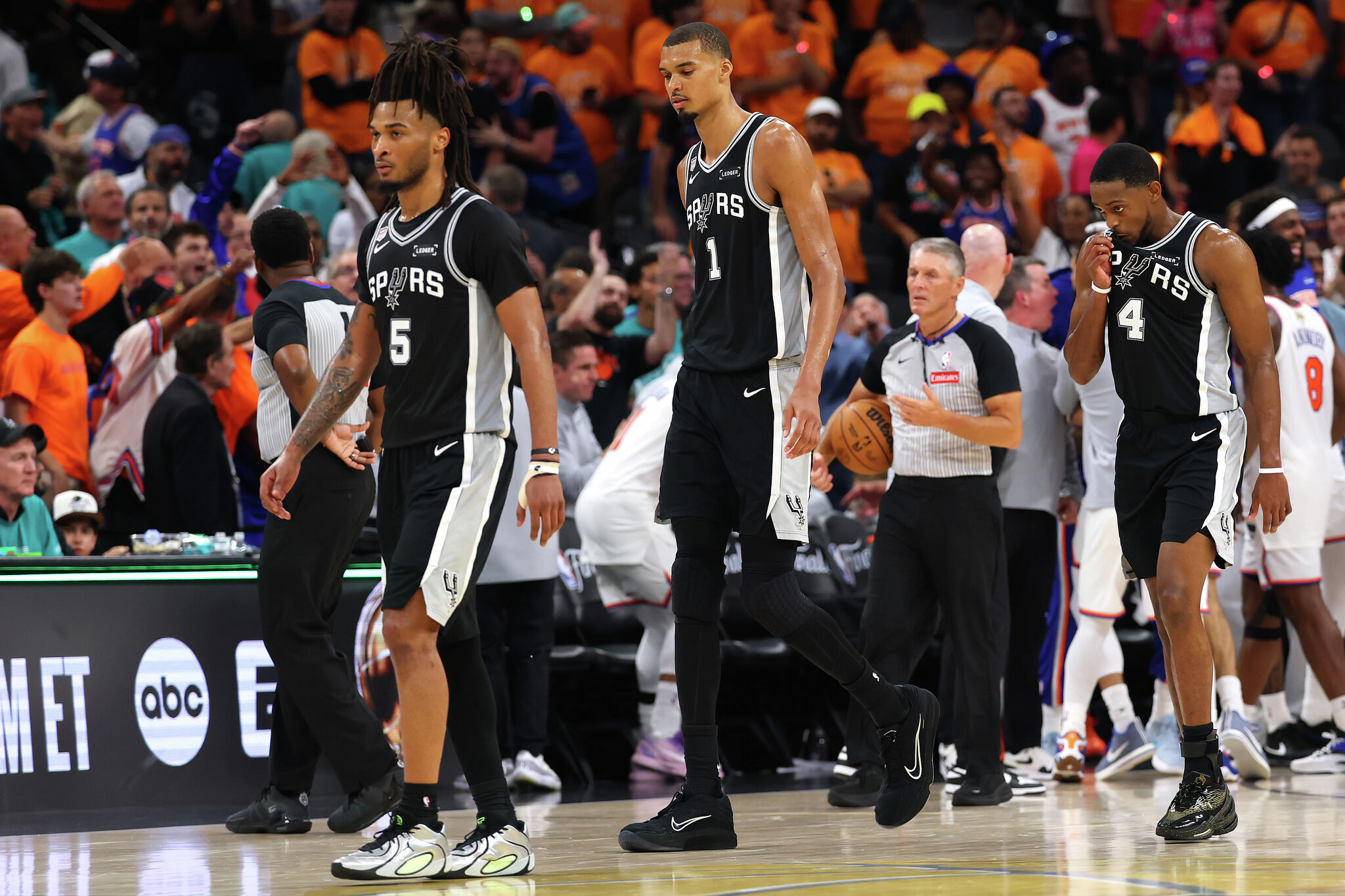 “We’ve been down in a series before – never in the Finals, obviously – but I’m not worried in the slightest,” Wemby told press after Game 1's 10-point loss to the Knicks.