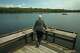 Mary Swander looks out over Lake Darling, Friday, May 8, 2026, in Brighton, Iowa.