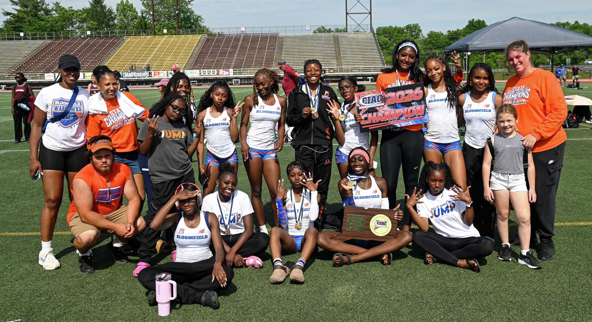 Agyemang wins 2 events to pace Bloomfield girls to 4th consecutive Open title