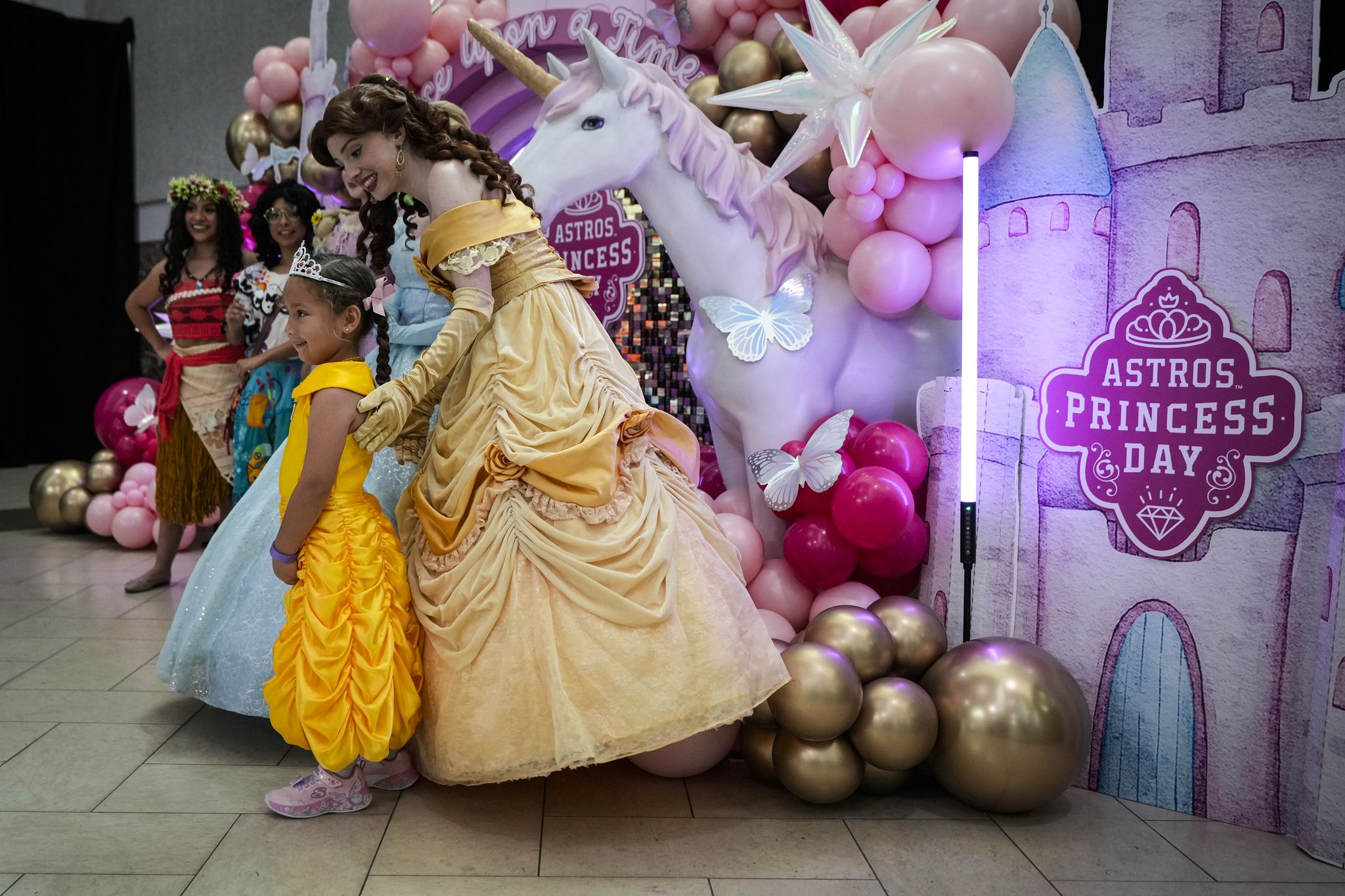astros princess dress Astros celebrate Princess Day at Minute Maid Park