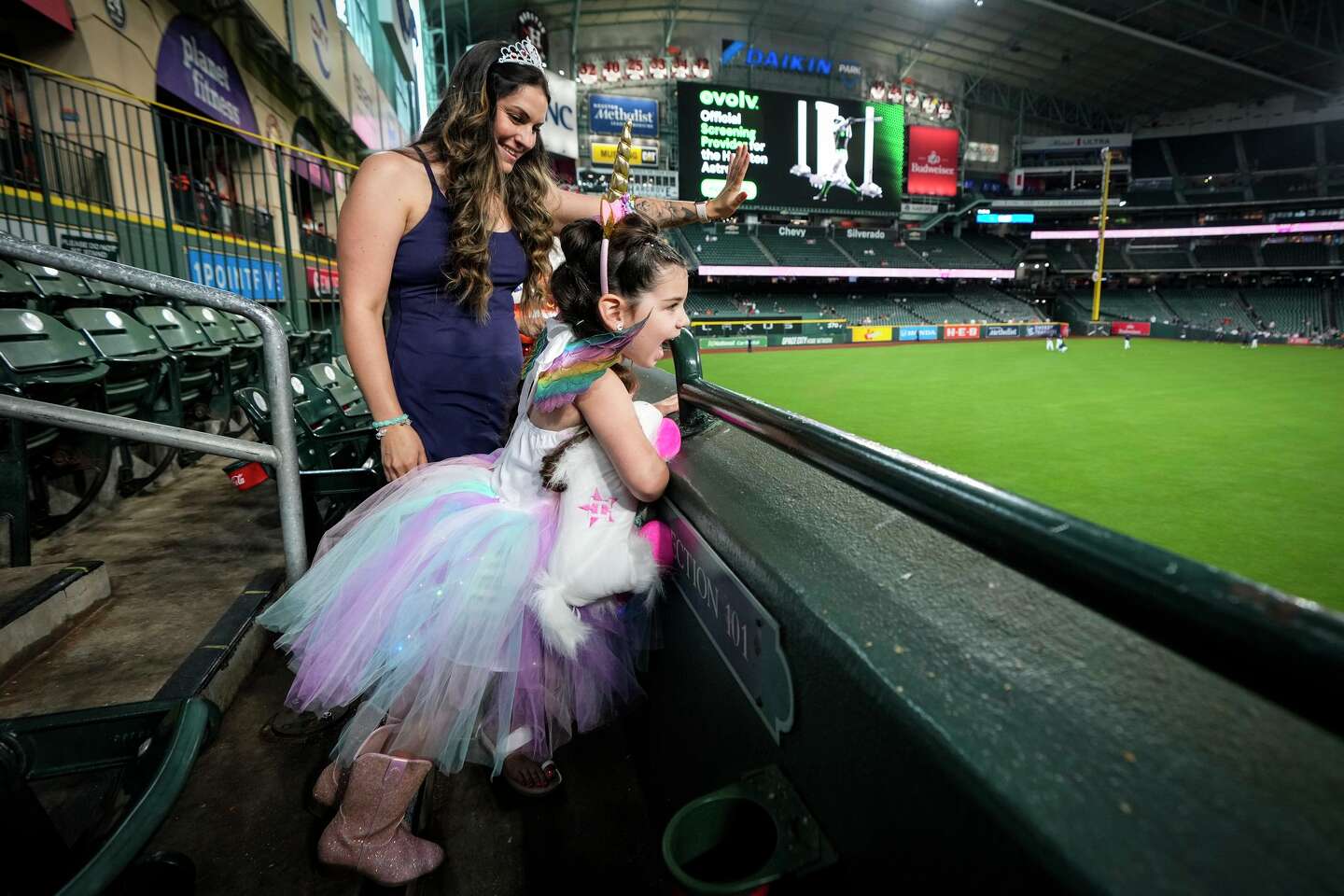 astros princess dress Astros Princess Day turns Daikin Park into royal fun