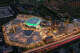 A rendering for the proposed new development for the planned Dallas Stars arena and entertainment complex.