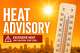 Madison County will be under a heat advisory from noon to 10 p.m. June 9, according to the National Weather Service.