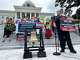 Abraham Bonowitz, of the group Death Penalty Action, leads a demonstration outside the Capitol in Montgomery, Ala., on Monday, June 8, 2026, to oppose an upcoming execution in Alabama.