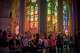 Visitors take photos inside the Basilica of the Sagrada Familia in Barcelona, Spain, Tuesday, May 26, 2026, ahead of Pope Leo XIV's visit to the city in June.