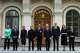 Danish Prime Minister Mette Frederiksen, Finnish Prime Minister Petteri Orpo, Iceland's Prime Minister Kristrun Mjoll Frostadottir, Ukraine's President Volodymyr Zelenskyy, Estonia's Prime Minister Kristen Michal, Norwegian Prime Minister Jonas Gahr Store, Latvia's Prime Minister Andris Kulbergs, Lithuania's Prime Minister Inga Ruginiene and Sweden's Prime Minister Ulf Kristersson, from left, attend a Nordic and Baltic countries meeting in Tallinn, Estonia, Tuesday, June 9, 2026.