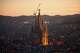 Antoni Gaudí's Basilica of the Sagrada Família stands at dusk as seen from the Mirador Torre Glòries in Barcelona, Spain, Tuesday, June 9, 2026.