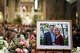 FILE - A photo of Mark and Melissa Hortman is displayed during their funeral service inside the sanctuary at the Basilica of St. Mary's in Minneapolis on June 28, 2025. (Alex Kormann/Star Tribune via AP, Pool, File)