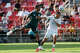 Senegal’s Iliman Ndiaye (13) controls a header over Saudi Arabia’s Nasser Al-Dawsari (6) during the first half of an international friendly soccer match June 9 at Toyota Field in San Antonio.
