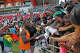 Senegal’s Sadio Mané signs autographs after the international friendly match between Saudi Arabia and Senegal at Toyota Field in San Antonio. The match ahead of official World Cup play offered fans a less-expensive option to see the teams.