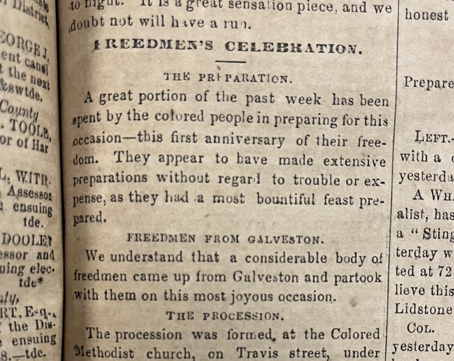 Der erste Juneteenth-Feiertag wurde in Houston gefeiert.