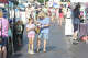 Dionne Sewell and her granddaughter, Claire Abbacchi, 7, both of Wood River, walk among the stalls on Thursday, June 12, 2026, at the opening day of the Wood River Farmer's Market. The market, sponsored by the Wood River Business Alliance,