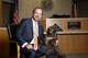 Judge John Roach Jr., the presiding judge of the 296th District Court, poses for a photo with his Boykin Spaniel named Justice in his courtroom in the Collin County Courthouse in McKinney, TX, Friday, June 12, 2026. Roach presided over the Karmelo Anthony murder trial.