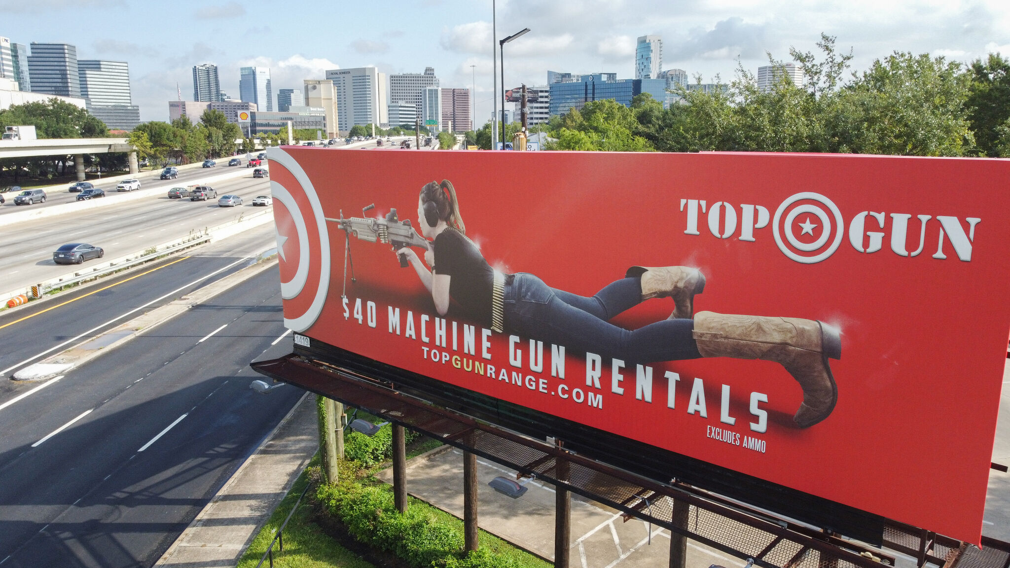 The European mind may not be ready for Houston's most risqué billboard Out with the old sexy gun billboard, in with the new and improved sexy gun billboard. Culture Reporter June 13, 2026