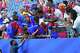 Haiti's Josue Casimir reacts with fans ahead of the World Cup Group C soccer match between Haiti and Scotland in Foxborough, Mass., near Boston, Saturday, June 13, 2026.