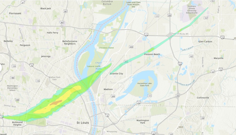 Storms that hit St. Louis, Madison County involved 2 tornadoes, NWS says