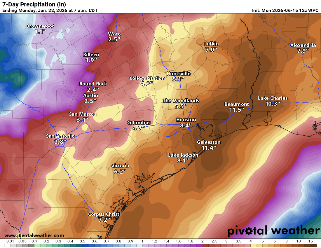 Houston flood watch extended through Thursday as 'life-threatening flash flood' threat grows