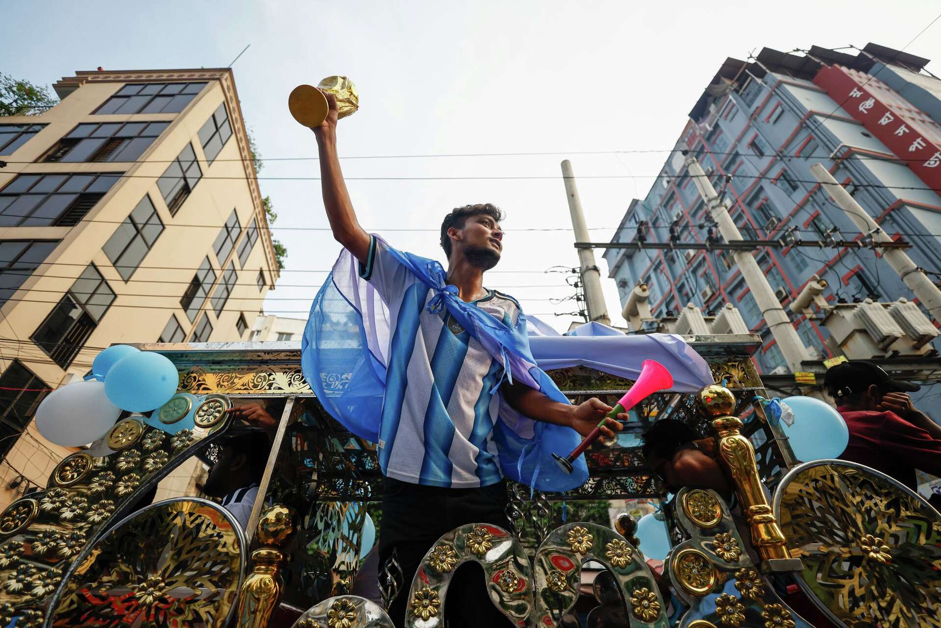 Soccer fans around the world watch the World Cup, in photos