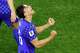Croatia forward Petar Musa (26) of FC Dallas reacts after scoring a first half goal in a FIFA World Cup Group L soccer match at Dallas Stadium in Arlington, June 17, 2026.