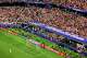 England forward Harry Kane (9) scores on a penally kick as Croatia goalkeeper Dominik Livakovic (1) drove the wrong direction during the first half of a FIFA World Cup Group L soccer match at Dallas Stadium in Arlington, June 17, 2026.
