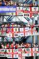 It was standing room only on the staircases as England fans watch their team defeat Croatia in the final minute of their FIFA World Cup Group L soccer match at Dallas Stadium in Arlington, June 17, 2026.