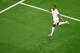 England forward Marcus Rashford (11) celebrates following his second half goal against Croatia in a FIFA World Cup Group L soccer match at Dallas Stadium in Arlington, June 17, 2026.