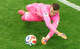 Croatia goalkeeper Dominik Livakovic (1) stops a England shot during the first half of a FIFA World Cup Group L soccer match at Dallas Stadium in Arlington, June 17, 2026.