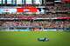 Croatia forward Ivan Perišic (14) warms up ahead of FIFA World Cup Group L soccer match against England, on Wednesday, June 17, 2026 , at Dallas Stadium in Dallas.