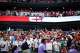 England fans cheers following their side’ win against Croatia in FIFA World Cup Group L match, on Wednesday, June 17, 2026 , at Dallas Stadium in Dallas.