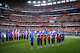 Presentation ceremony undergoes ahead of FIFA World Cup Group L soccer match between England and Croatia, on Wednesday, June 17, 2026 , at Dallas Stadium in Dallas.