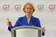 European Commission President Ursula von der Leyen speaks during a media conference at the G7 summit in Evian-les-Bains, France, Monday, June 15, 2026.
