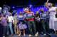 Supporters celebrate after D.C. Council member Janeese Lewis George won the D.C. Mayor primary election during an election night party at the Howard Theatre, Tuesday, June 16, 2026, in Washington.