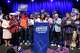 D.C. Council members Janeese Lewis George speaks to the crowd after winning D.C. Mayor Democratic primary election during the Election Night Party at the Howard Theatre Tuesday, June 16, 2026, in Washington.