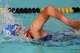 Summers Port's Sarah Drainer swims the freestyle anchor leg of the girls 9-10 100-yard medley relay at Thursday's dua...