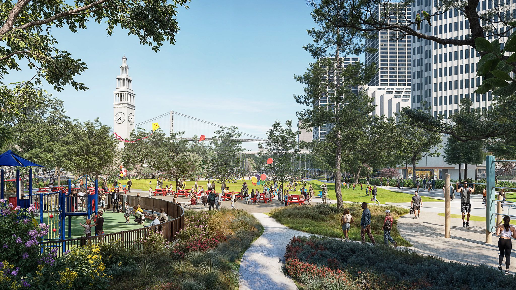 SF: Embarcadero Plaza Waterfront Park Design Approved, Plans To Break Ground Late 2026