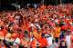 Thousands of fans take part in the iconic Oranje fan walk for Dutch supporters before the team’s match against Sweden in the FIFA World Cup in Houston, Saturday, June 20, 2026.