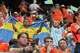 Sweden fans celebrate before World Cup Group F game action between Netherlands and Sweden at FIFA’s Houston Stadium on Saturday, June 20, 2026.