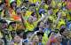 Sweden fans get hyped up before World Cup Group F game action between Netherlands and Sweden at FIFA’s Houston Stadium on Saturday, June 20, 2026.
