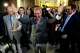 FILE - Nigel Farage, the leader of the UK Independence Party, celebrates and poses for photographers as he leaves a "Leave.EU" organization party for the British European Union membership referendum in London., June 24, 2016.