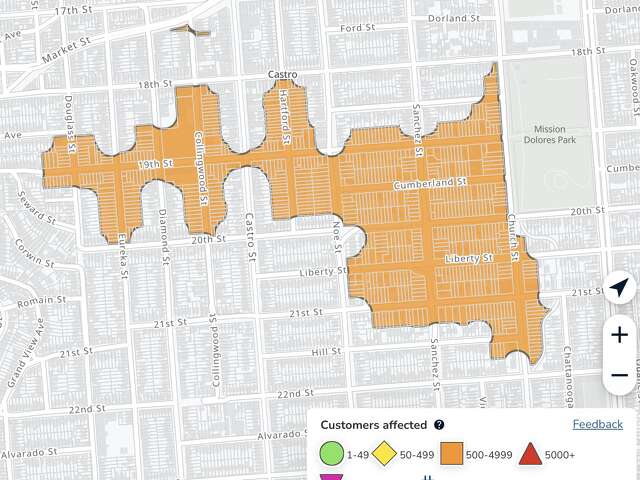 SF: Unplanned Power Outage Affects Mission, Castro Neighborhoods