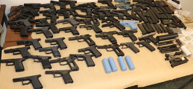 Dozens of guns, including ghost guns, seized from Glastonbury felon, police say
