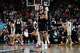 Santa Clara forward Allen Graves (22) celebrates after making a 3-point shot against Gonzaga during the first half of an NCAA college basketball final game in the West Coast Conference men's tournament Tuesday, March 10, 2026, in Las Vegas. (AP Photo/John Locher)
