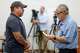 Trinidad Mayor Dennis Haws (right) swears-in newly appointed city council member Steven Stearman during a city council meeting, Thursday, June 18, 2026, in Trinidad, Texas.