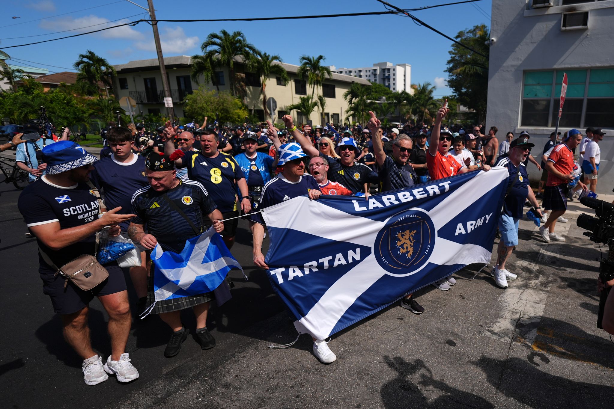 Scotland's Tartan Army brings World Cup party from Boston to Miami, in photos By REBECCA BLACKWELL, LYNNE SLADKY and MARTIN MEISSNER , Associated Press Updated June 22, 2026 11:17 p.m.