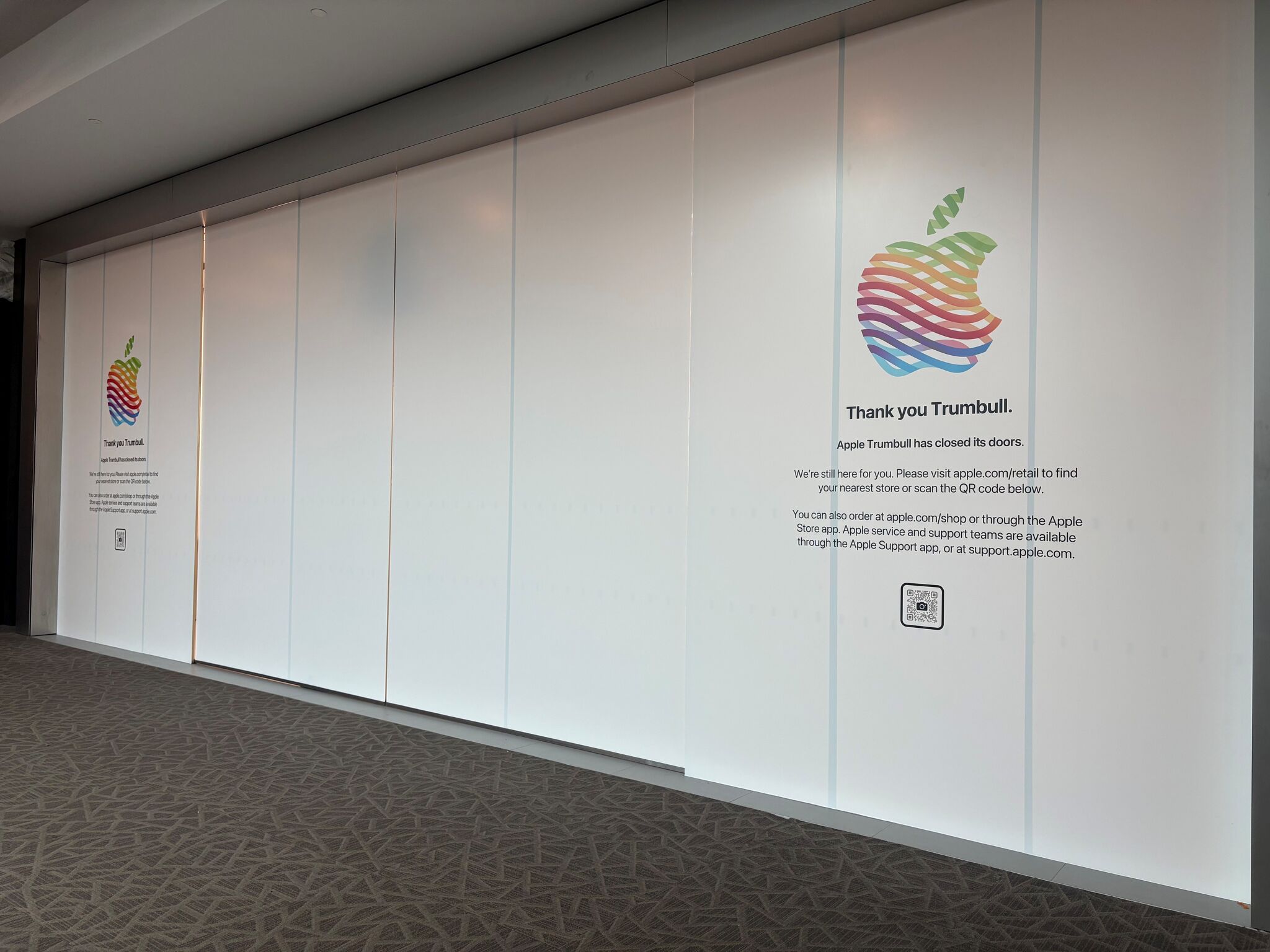Apple closes store at Trumbull Mall, left with six stores in CT