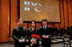 Finalists in the Dallas Chamber Symphony's Dallas International Piano Competition, following a concert at Moody Performance Hall on June 23, 2026. L to R, Kamil Pacholec (second prize), Jialin Yao (first prize and audience award) and Miao Gao (third prize).