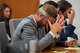 Will Steward, who lost his 8-year-old daughter Cile Steward in the July 4 flood, listens to testimony from camp director Edward Eastland as he attends a hearing on a suit against Camp Mystic in the 459th State District Court in Austin, Monday, April 13, 2026.