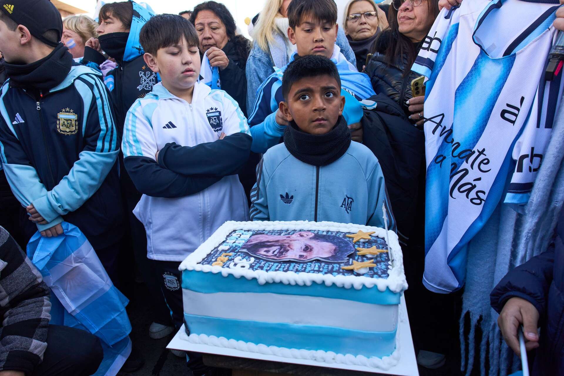 Lionel Messi celebrates his 39th birthday with Argentina teammates during a  joyful World Cup