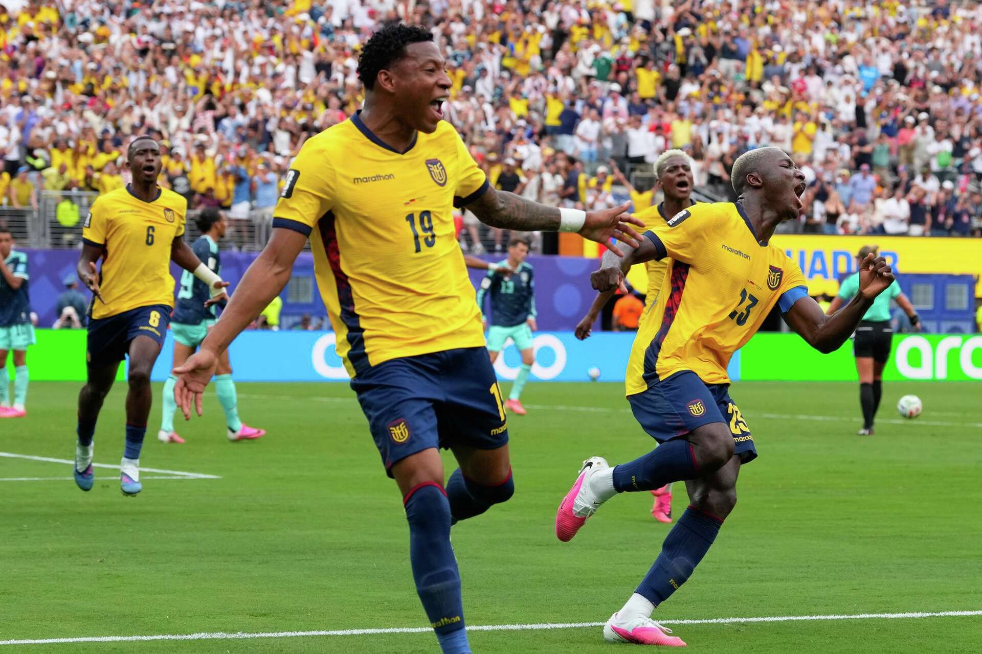 Ecuador advances to World Cup knockout rounds, beats Germany 2-1 on Plata's 77th-minute goal