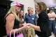 FILE - U.S. Senate candidate Rep. Julia Letlow, R-La., right, speaks with supporters during an election night watch party, May 16, 2026, in Baton Rouge, La.